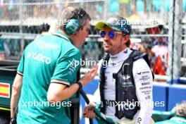 Fernando Alonso (ESP) Aston Martin F1 Team on the grid. 05.05.2024. Formula 1 World Championship, Rd 6, Miami Grand Prix, Miami, Florida, USA, Race Day.