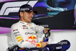 Max Verstappen (NLD) Red Bull Racing in the post race FIA Press Conference. 05.05.2024. Formula 1 World Championship, Rd 6, Miami Grand Prix, Miami, Florida, USA, Race Day.