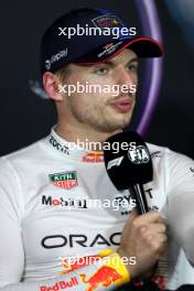 Max Verstappen (NLD) Red Bull Racing in the post Sprint FIA Press Conference. 04.05.2024. Formula 1 World Championship, Rd 6, Miami Grand Prix, Miami, Florida, USA, Sprint and Qualifying Day.