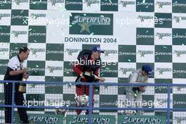 29.08.2004 Donington, England, Sunday 29 August 2004, Podium - SUPERFUND EURO 3000 Championship Rd 6, Donington Park, England, GBR - SUPERFUND COPYRIGHT FREE editorial use only