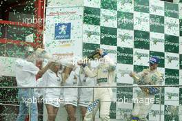 18.07.2004 Spa, Belgium, Sunday 18 July 2004, Podium Celebrations - SUPERFUND EURO 3000 Championship Rd 5, Spa Francorchamps, Belgium, BEL - SUPERFUND COPYRIGHT FREE editorial use only