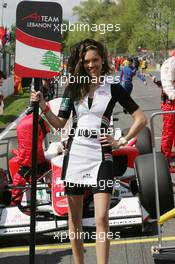 03.05.2009 Fawkham, England,  Grid Girl - A1GP World Cup of Motorsport 2008/09, Round 7, Brands Hatch, Sunday Race 1 - Copyright A1GP - Free for editorial usage