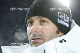 01.12.2010, Oestersund, Sweden (SWE): Vincent Defrasne (FRA), former Olympic Champion, Eurosport commentator - IBU world cup biathlon, individual women, Oestersund (SWE). www.xpb.cc. © Manzoni/xpb.cc. Every downloaded picture is fee-liable.