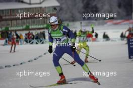 04.12.2010, Oestersund, Sweden (SWE): Klemen Bauer (SLO), Fischer, Rottefella, Alpina, Swix - IBU world cup biathlon, sprint men, Oestersund (SWE). www.xpb.cc. © Manzoni/xpb.cc. Every downloaded picture is fee-liable.