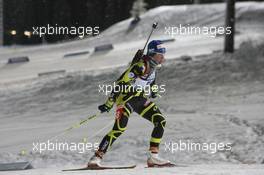 03.12.2010, Oestersund, Sweden (SWE): Marie Dorin (FRA), Rossignol, Rottefella, OneWay - IBU world cup biathlon, sprint women, Oestersund (SWE). www.xpb.cc. © Manzoni/xpb.cc. Every downloaded picture is fee-liable.