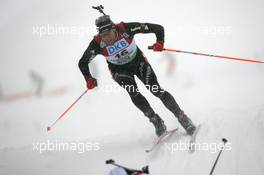 11.12.2010, Hochfilzen, Austria (AUT): Matthias Simmen (SUI), Rossignol, Rottefella, Exel, ODLO - IBU world cup biathlon, pursuit men, Hochfilzen (AUT). www.xpb.cc. © Manzoni/xpb.cc. Every downloaded picture is fee-liable.