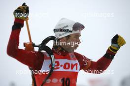 11.12.2010, Hochfilzen, Austria (AUT): Ole Einar Bjoerndalen (NOR), Madshus, Rottefella, Odlo - IBU world cup biathlon, pursuit men, Hochfilzen (AUT). www.xpb.cc. © Manzoni/xpb.cc. Every downloaded picture is fee-liable.
