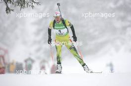 12.12.2010, Hochfilzen, Austria (AUT): Anastasiya Kuzmina (SVK), Fischer, Salomon, Exel - IBU world cup biathlon, pursuit women, Hochfilzen (AUT). www.xpb.cc. © Manzoni/xpb.cc. Every downloaded picture is fee-liable.