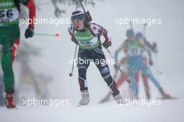 12.12.2010, Hochfilzen, Austria (AUT): Laura Spector (USA), Madshus, Rottefella, adidas - IBU world cup biathlon, pursuit women, Hochfilzen (AUT). www.xpb.cc. © Manzoni/xpb.cc. Every downloaded picture is fee-liable.