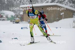 11.12.2010, Hochfilzen, Austria (AUT): Anastasiya Kuzmina (SVK), Fischer, Salomon, Exel - IBU world cup biathlon, relay women, Hochfilzen (AUT). www.xpb.cc. © Manzoni/xpb.cc. Every downloaded picture is fee-liable.