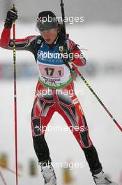 11.12.2010, Hochfilzen, Austria (AUT): Megan Imrie (CAN), Salomon, Leki - IBU world cup biathlon, relay women, Hochfilzen (AUT). www.xpb.cc. © Manzoni/xpb.cc. Every downloaded picture is fee-liable.
