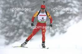 10.12.2010, Hochfilzen, Austria (AUT): Chengye Zhang (CHN), Fischer, Salomon, Swix, adidas - IBU world cup biathlon, sprint men, Hochfilzen (AUT). www.xpb.cc. © Manzoni/xpb.cc. Every downloaded picture is fee-liable.