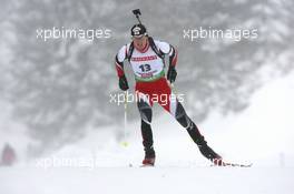 10.12.2010, Hochfilzen, Austria (AUT): Friedrich Pinter (AUT), Atomic, OneWay - IBU world cup biathlon, sprint men, Hochfilzen (AUT). www.xpb.cc. © Manzoni/xpb.cc. Every downloaded picture is fee-liable.