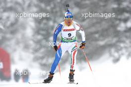 10.12.2010, Hochfilzen, Austria (AUT): Rene Laurent Vuillermoz (ITA), Rossignol, Rottefella, Exel - IBU world cup biathlon, sprint men, Hochfilzen (AUT). www.xpb.cc. © Manzoni/xpb.cc. Every downloaded picture is fee-liable.