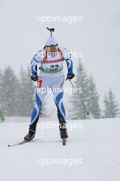 10.12.2010, Hochfilzen, Austria (AUT): Indrek Tobreluts (EST), Madshus, Rottefella, Swix - IBU world cup biathlon, sprint men, Hochfilzen (AUT). www.xpb.cc. © Manzoni/xpb.cc. Every downloaded picture is fee-liable.