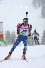 10.12.2010, Hochfilzen, Austria (AUT): Maxim Maksimov (RUS), Madshus, Rottefella, Swix, adidas - IBU world cup biathlon, sprint men, Hochfilzen (AUT). www.xpb.cc. © Manzoni/xpb.cc. Every downloaded picture is fee-liable.
