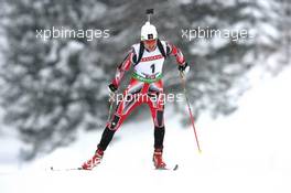 10.12.2010, Hochfilzen, Austria (AUT): Brendan Green (CAN), Madshus, Rottefella, Leki - IBU world cup biathlon, sprint men, Hochfilzen (AUT). www.xpb.cc. © Manzoni/xpb.cc. Every downloaded picture is fee-liable.