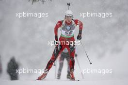 10.12.2010, Hochfilzen, Austria (AUT): Ann Kristin Flatland (NOR), Madshus, Rottefella, Alpina, Swix, ODLO - IBU world cup biathlon, sprint women, Hochfilzen (AUT). www.xpb.cc. © Manzoni/xpb.cc. Every downloaded picture is fee-liable.