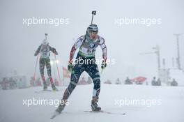 10.12.2010, Hochfilzen, Austria (AUT): Sara Studebaker (USA), Rossignol, Rottefella, Exel, adidas  - IBU world cup biathlon, sprint women, Hochfilzen (AUT). www.xpb.cc. © Manzoni/xpb.cc. Every downloaded picture is fee-liable.