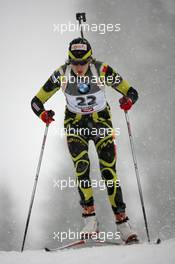 10.12.2010, Hochfilzen, Austria (AUT): Marie Laure Brunet (FRA), Rossignol, Rottefella, Swix - IBU world cup biathlon, sprint women, Hochfilzen (AUT). www.xpb.cc. © Manzoni/xpb.cc. Every downloaded picture is fee-liable.