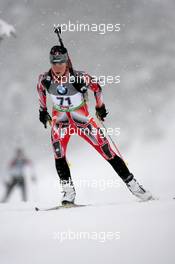 10.12.2010, Hochfilzen, Austria (AUT): Megan Imrie (CAN), Salomon, Leki - IBU world cup biathlon, sprint women, Hochfilzen (AUT). www.xpb.cc. © Manzoni/xpb.cc. Every downloaded picture is fee-liable.