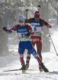 18.12.2010, Pokljuka, Slovenia (SLO): Evgeny Ustyugov (RUS), Fischer, Rottefella, Swix, adidas - IBU world cup biathlon, sprint men, Pokljuka (SLO). www.xpb.cc. © Miko/xpb.cc. Every downloaded picture is fee-liable.