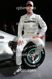 25.01.2010 Stuttgart, Germany,  CAR presentation with Michael Schumacher (GER, Mercedes GP Petronas F1 Team) - Mercedes GP Presentation