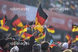 29.12.2010, Oberstdorf, Germany (GER): german flags - FIS world cup ski jumping, four hills tournament, individual HS137, Oberstdorf (GER). www.xpb.cc. Â© Felgenhauer/xpb.cc. Every downloaded picture is fee-liable.