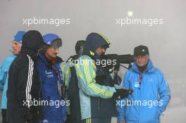 06.01.2011, Oberhof, Germany (GER): The jury discusses with Franz Berger (AUT), IBU race director - IBU world cup biathlon, relay women, Oberhof (GER). www.xpb.cc. © Manzoni/xpb.cc. Every downloaded picture is fee-liable.