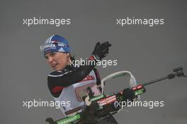06.01.2011, Oberhof, Germany (GER): Kathrin Hitzer (GER), Madshus, Rottefella, Swix, adidas - IBU world cup biathlon, relay women, Oberhof (GER). www.xpb.cc. © Manzoni/xpb.cc. Every downloaded picture is fee-liable.