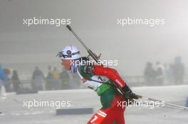 06.01.2011, Oberhof, Germany (GER): Nadia Pisareva (BLR), Fischer, Rottefella, Swix - IBU world cup biathlon, relay women, Oberhof (GER). www.xpb.cc. © Manzoni/xpb.cc. Every downloaded picture is fee-liable.