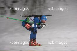 07.01.2011, Oberhof, Germany (GER): Jarkko Kauppinen (FIN), Fischer, Rottefella, Alpina, KV+ - IBU world cup biathlon, sprint men, Oberhof (GER). www.xpb.cc. © Manzoni/xpb.cc. Every downloaded picture is fee-liable.