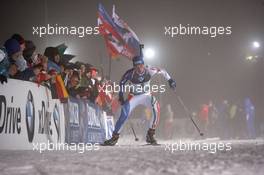 07.01.2011, Oberhof, Germany (GER): Lukas Hofer (ITA), Rossignol, Rottefella, Exel - IBU world cup biathlon, sprint men, Oberhof (GER). www.xpb.cc. © Manzoni/xpb.cc. Every downloaded picture is fee-liable.