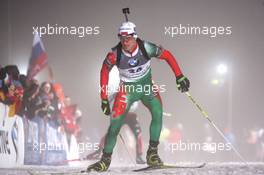 07.01.2011, Oberhof, Germany (GER): Sergey Novikov (BLR), Fischer, Rottefella - IBU world cup biathlon, sprint men, Oberhof (GER). www.xpb.cc. © Manzoni/xpb.cc. Every downloaded picture is fee-liable.