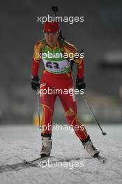 08.01.2011, Oberhof, Germany (GER): Xue Dong (CHN), Fischer, Salomon, Swix, adidas - IBU world cup biathlon, sprint women, Oberhof (GER). www.xpb.cc. © Manzoni/xpb.cc. Every downloaded picture is fee-liable.