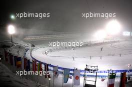 04.01.2011, Oberhof, Germany (GER): Biathlon Feature: Venue with fog - IBU world cup biathlon, training, Oberhof (GER). www.xpb.cc. © Manzoni/xpb.cc. Every downloaded picture is fee-liable.