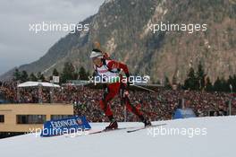 12.01.2011, Ruhpolding, Germany (GER): Ole Einar Bjoerndalen (NOR), Madshus, Rottefella, Odlo - IBU world cup biathlon, individual men, Ruhpolding (GER). www.xpb.cc. © Manzoni/xpb.cc. Every downloaded picture is fee-liable.