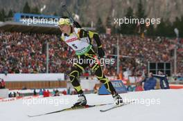12.01.2011, Ruhpolding, Germany (GER): Alexis Boef (FRA), Salomon, Swix, OneWay - IBU world cup biathlon, individual men, Ruhpolding (GER). www.xpb.cc. © Manzoni/xpb.cc. Every downloaded picture is fee-liable.