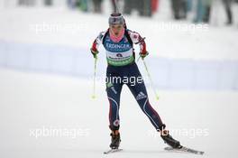 13.01.2011, Ruhpolding, Germany (GER): Sara Studebaker (USA), Rossignol, Rottefella, Exel, adidas  - IBU world cup biathlon, individual women, Ruhpolding (GER). www.xpb.cc. © Manzoni/xpb.cc. Every downloaded picture is fee-liable.