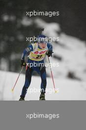 13.01.2011, Ruhpolding, Germany (GER): Kaisa Maekaeraeinen (FIN), Fischer, Rottefella, Leki, Odlo - IBU world cup biathlon, individual women, Ruhpolding (GER). www.xpb.cc. © Manzoni/xpb.cc. Every downloaded picture is fee-liable.