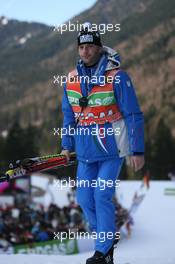 16.01.2011, Ruhpolding, Germany (GER): Simone Biondini (ITA), service technichian Team Italy - IBU world cup biathlon, pursuit men, Ruhpolding (GER). www.xpb.cc. © Manzoni/xpb.cc. Every downloaded picture is fee-liable.