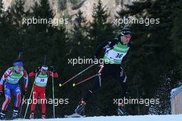 16.01.2011, Ruhpolding, Germany (GER): Christian Stebler (SUI), Rossignol, Rottefella, ODLO - IBU world cup biathlon, pursuit men, Ruhpolding (GER). www.xpb.cc. © Manzoni/xpb.cc. Every downloaded picture is fee-liable.