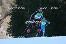 16.01.2011, Ruhpolding, Germany (GER): Toni Lang (GER), Madshus, Rottefella, Exel, adidas - IBU world cup biathlon, pursuit men, Ruhpolding (GER). www.xpb.cc. © Manzoni/xpb.cc. Every downloaded picture is fee-liable.