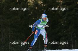 16.01.2011, Ruhpolding, Germany (GER): Rene Laurent Vuillermoz (ITA), Rossignol, Rottefella, Exel - IBU world cup biathlon, pursuit men, Ruhpolding (GER). www.xpb.cc. © Manzoni/xpb.cc. Every downloaded picture is fee-liable.