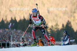 16.01.2011, Ruhpolding, Germany (GER): Magdalena Neuner (GER), Fischer, Rottefella, Exel, adidas - IBU world cup biathlon, pursuit women, Ruhpolding (GER). www.xpb.cc. © Manzoni/xpb.cc. Every downloaded picture is fee-liable.