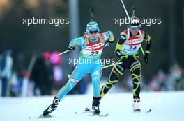 16.01.2011, Ruhpolding, Germany (GER): Valj Semerenko (UKR), Fischer, Salomon, Swix - IBU world cup biathlon, pursuit women, Ruhpolding (GER). www.xpb.cc. © Manzoni/xpb.cc. Every downloaded picture is fee-liable.