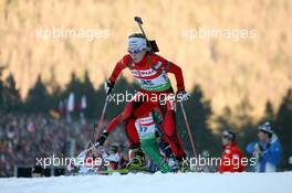 16.01.2011, Ruhpolding, Germany (GER): Laure Soulie (AND), Fischer, Rottefella, Exel - IBU world cup biathlon, pursuit women, Ruhpolding (GER). www.xpb.cc. © Manzoni/xpb.cc. Every downloaded picture is fee-liable.