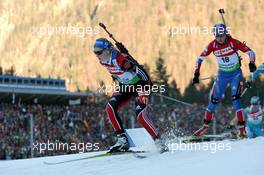 16.01.2011, Ruhpolding, Germany (GER): Miriam Goessner (GER), Fischer, Salomon, Swix, adidas - IBU world cup biathlon, pursuit women, Ruhpolding (GER). www.xpb.cc. © Manzoni/xpb.cc. Every downloaded picture is fee-liable.
