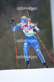 15.01.2011, Ruhpolding, Germany (GER): Anna Maria Nilsson (SWE), Madshus, Rottefella, Leki, adidas - IBU world cup biathlon, sprint women, Ruhpolding (GER). www.xpb.cc. © Manzoni/xpb.cc. Every downloaded picture is fee-liable.