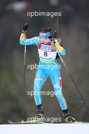 15.01.2011, Ruhpolding, Germany (GER): Olena Pidhrushna (UKR), Fischer, Rottefella - IBU world cup biathlon, sprint women, Ruhpolding (GER). www.xpb.cc. © Manzoni/xpb.cc. Every downloaded picture is fee-liable.